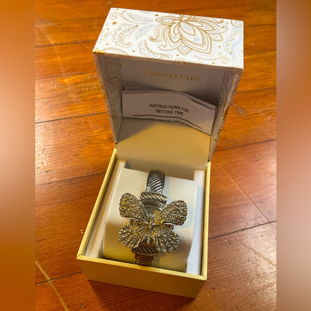 Charter Club Butterfly Watch NWT